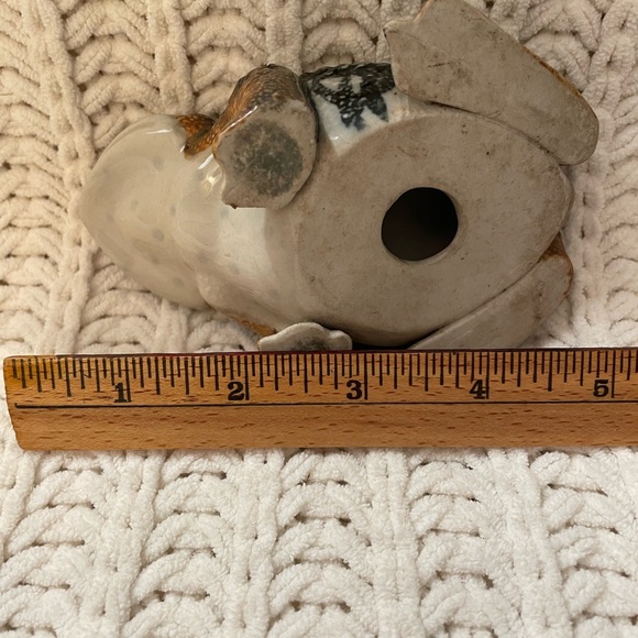 Vintage Japanese Ceramic or Porcelain Toad Frog Hirado Style Made In Japan - Picture 8 of 9